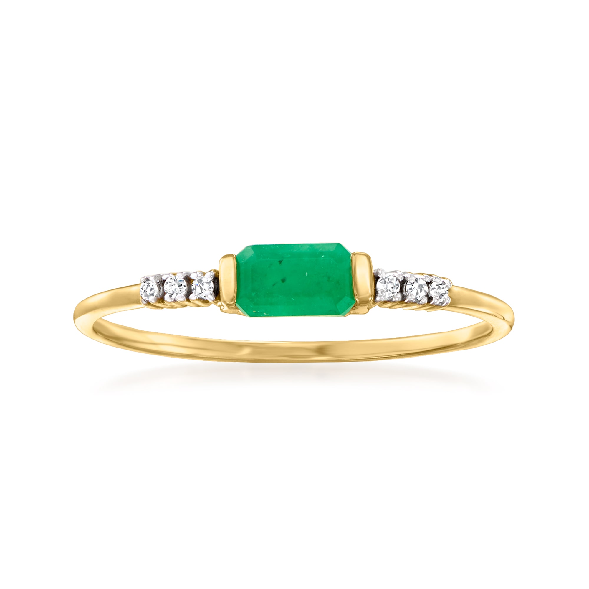 Emerald and Diamond Ring | RS Pure