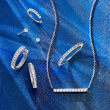 .10 ct. t.w. Diamond Ear Cuff in Sterling Silver