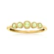 .30 ct. t.w. Peridot Ring in 14kt Yellow Gold