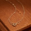 14kt Yellow Gold Mini Initial Necklace