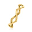 14kt Yellow Gold Zigzag Ring
