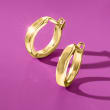 14kt Yellow Gold Huggie Hoop Earrings