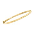 Italian 14kt Yellow Gold Polished Bangle Bracelet
