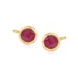 .40 ct. t.w. Ruby Stud Earrings in 14kt Yellow Gold