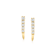 .10 ct. t.w. Diamond Bar Earrings in 14kt Yellow Gold