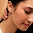 14kt Yellow Gold Bar Earrings