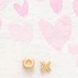 14kt Yellow Gold XO Mismatched Earrings