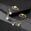 6-6.5mm Cultured Pearl Drop Earrings in 14kt Yellow Gold