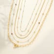14kt Yellow Gold Round Box Chain Necklace