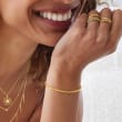 14kt Yellow Gold Two-Band Open-Space Ring
