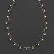 2.5-3mm Cultured Pearl Necklace in 14kt Yellow Gold