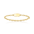 14kt Yellow Gold Cable-Chain Ring