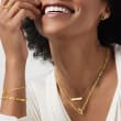 14kt Yellow Gold Personalized Petite Bar Necklace