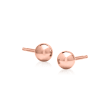4mm 14kt Rose Gold Ball Stud Earrings