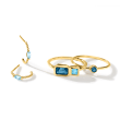 .10 Carat London Blue Topaz Ring in 14kt Yellow Gold