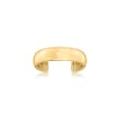 14kt Yellow Gold Wide Adjustable Toe Ring