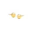 14kt Yellow Gold Jewelry Set: Three Pairs of 3-5mm Ball Stud Earrings