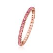 .30 ct. t.w. Pink Sapphire Eternity Band in 14kt Rose Gold