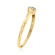 Bezel-Set Diamond-Accented Ring in 14kt Yellow Gold