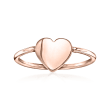 14kt Rose Gold Heart Ring