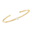 5-5.5mm Cultured Pearl Cuff Bracelet in 14kt Yellow Gold