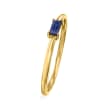Sapphire-Accented Ring in 14kt Yellow Gold