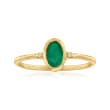 .50 Carat Emerald Ring in 14kt Yellow Gold