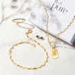 Italian 14kt Yellow Gold Personalized Tag Pendant Necklace