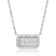 .25 ct. t.w. Diamond Cluster Necklace in Sterling Silver