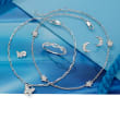 .12 ct. t.w. Diamond Moon Stud Earrings in Sterling Silver
