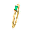 .10 Carat Emerald Ring in 14kt Yellow Gold