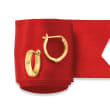14kt Yellow Gold Huggie Hoop Earrings