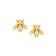 14kt Yellow Gold Bumblebee Stud Earrings