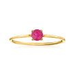 .20 Carat Ruby Ring in 14kt Yellow Gold