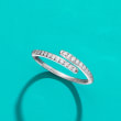 .26 ct. t.w. Diamond Bypass Ring in Sterling Silver