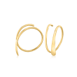 14kt Yellow Gold Endless Teardrop Wire Earrings