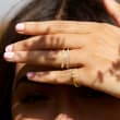 .10 ct. t.w. Bezel-Set Diamond Trio Ring in 14kt Yellow Gold