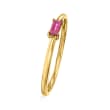 .10 Carat Ruby Ring in 14kt Yellow Gold