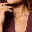 Italian 14kt Yellow Gold Hammered-Link Necklace