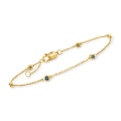 .20 ct. t.w. Sapphire Station Bracelet in 14kt Yellow Gold