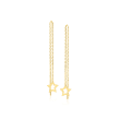 14kt Yellow Gold Star Threader Earrings