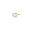 Diamond-Accented Single Stud Earring in 14kt Yellow Gold
