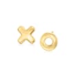 14kt Yellow Gold XO Mismatched Earrings