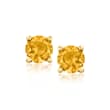 .40 ct. t.w. Citrine Stud Earrings in 14kt Yellow Gold