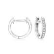 .10 ct. t.w. Diamond Huggie Hoop Earrings in Sterling Silver
