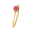 .20 Carat Ruby Ring in 14kt Yellow Gold