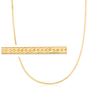 1.5mm 14kt Yellow Gold Herringbone Necklace