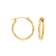 14kt Yellow Gold Jewelry Set: Stud and Hoop Earrings