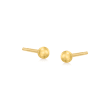 Italian 14kt Yellow Gold Round Stud Earrings