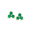 .10 ct. t.w. Emerald Stud Earrings in 14kt Yellow Gold